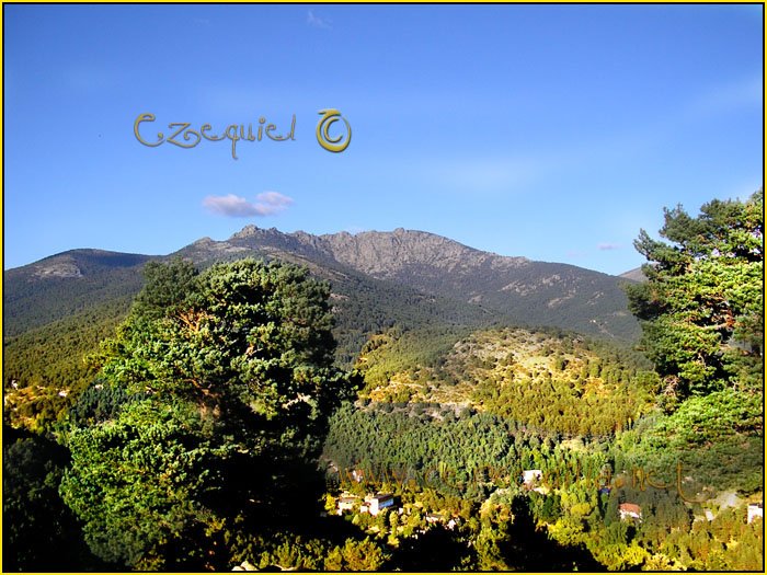 Tarjeta postal de Cercedilla del campamento 04