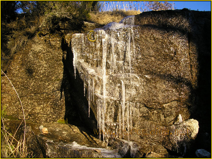 Tarjeta postal de Cercedilla el hielo 10