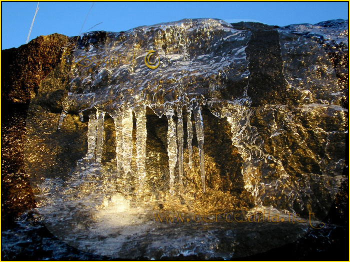 Tarjeta postal de Cercedilla el hielo 13