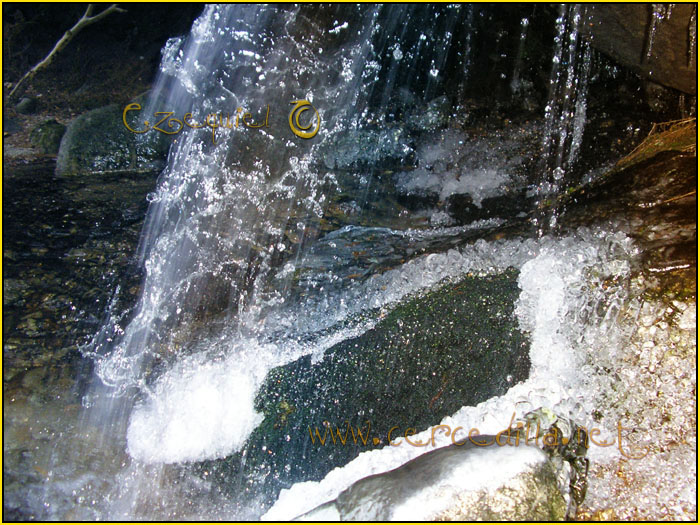 Tarjeta postal de Cercedilla el hielo 23