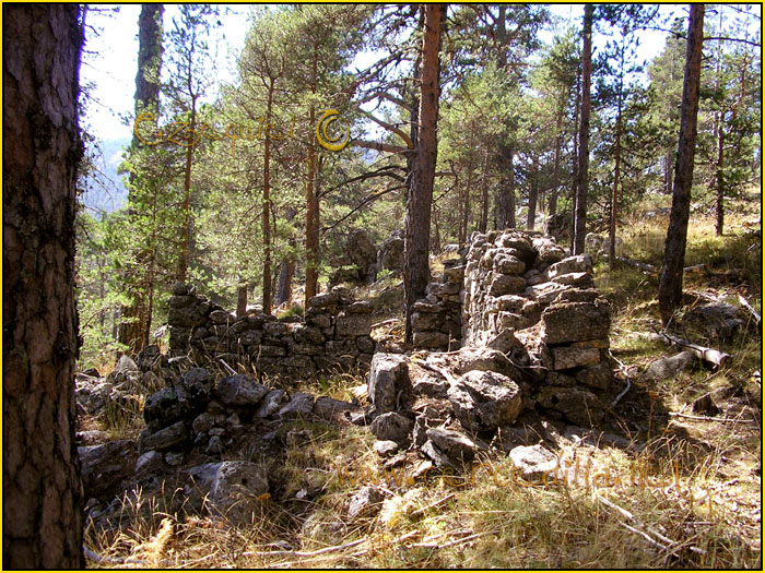 Tarjeta postal de Cercedilla los parapetos 04