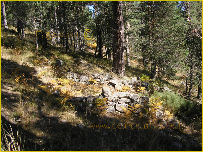 Tarjeta postal de Cercedilla los parapetos 08